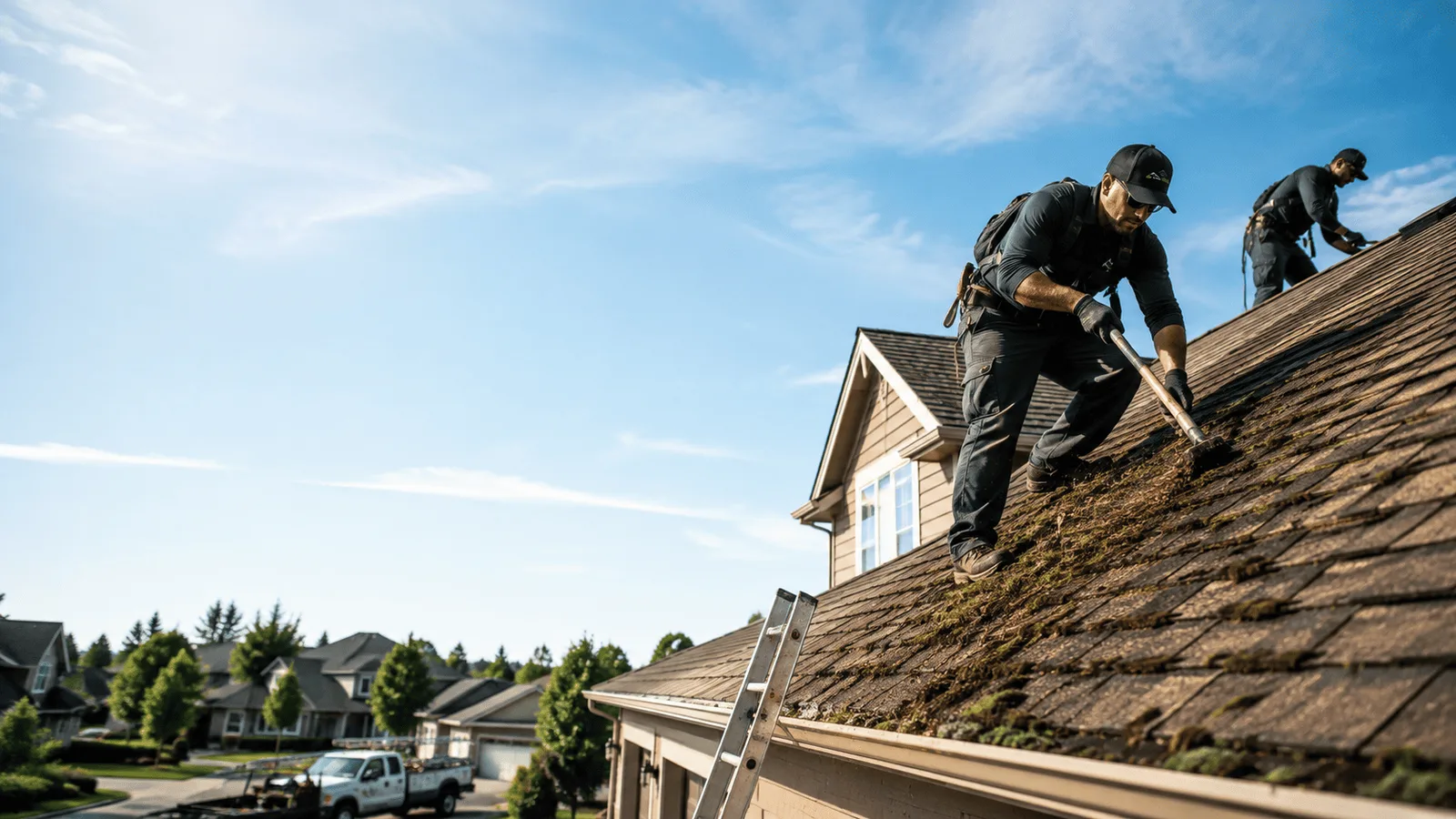 Roof Moss Removal in Harrison, MI near me